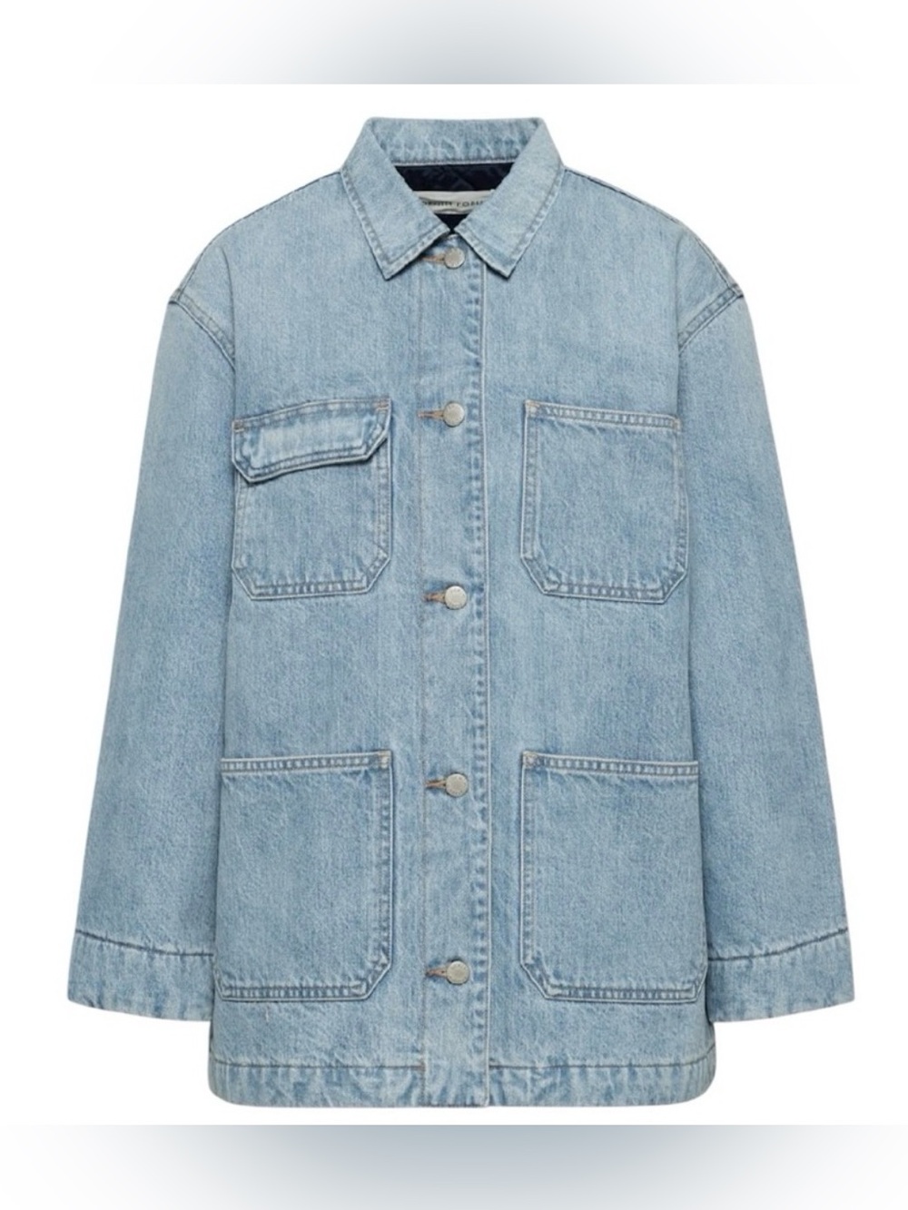 ARITZIA Denim Forum 90’s Chore Oversized Jacket Light Blue Denim